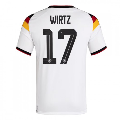 Stroje piłkarskie Niemcy Florian Wirtz #17 Koszulka Podstawowej MŚ 2026 Krótki Rękaw